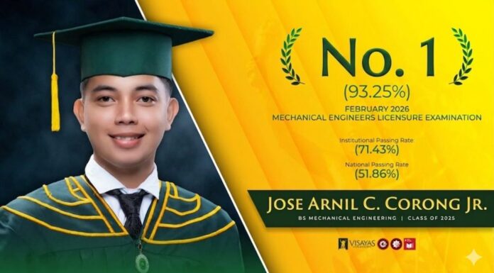 VSU alumnus leads 3,264 new passers in 2026 Mechanical Engineering Licensure Exams